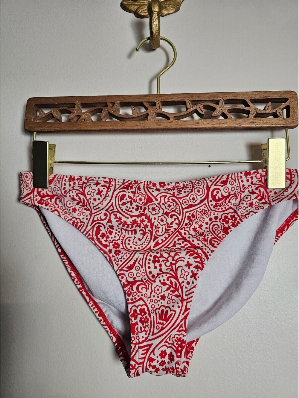 Boden Swim Red & White Womens Size 12 Bikini 2-Piece - Picture 3 of 8